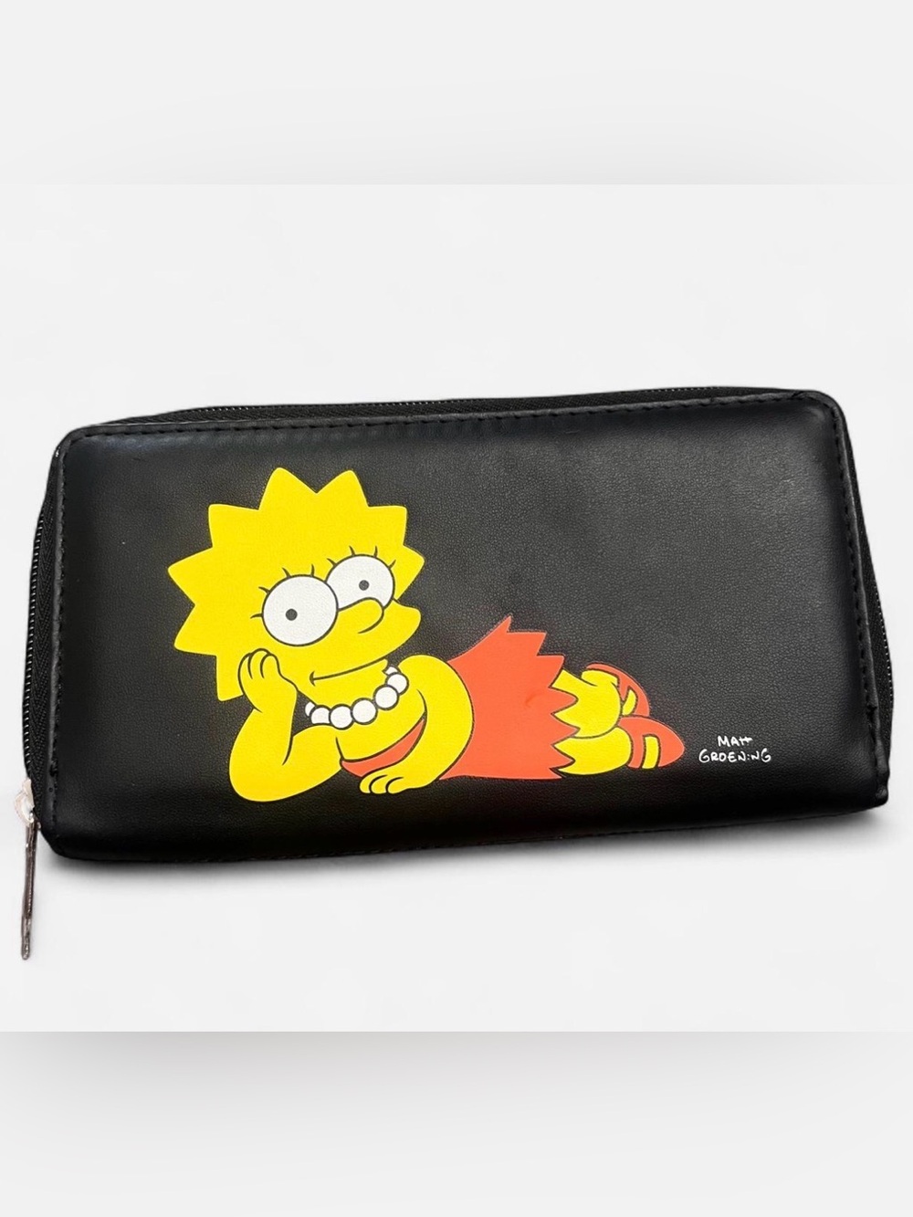 The Simpsons Black wallet with yellow Lisa Simpson graphic